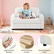 preview thumbnail 25 of 28, Gymax 2-Seat Kids Sofa Toddler Sofa Couch w/ Soft Teddy Fleece