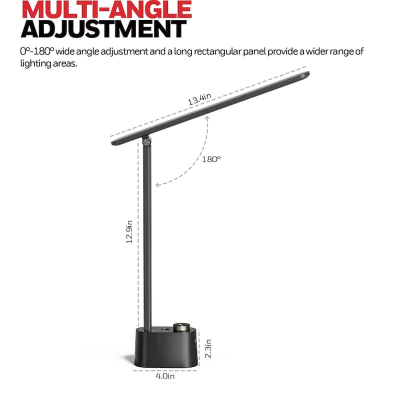 Honeywell Sunturalux LED Desk Lamp Adjustable Foldable Eye Friendly - N/A