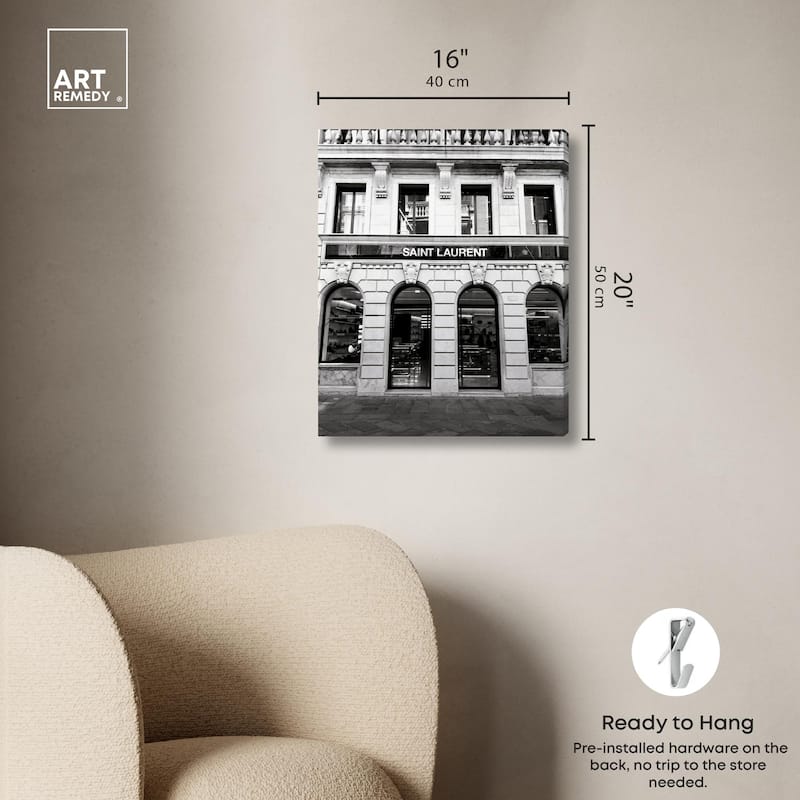 Glam Store front II Canvas by Art Remedy, Gallery Wrapped