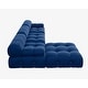 preview thumbnail 22 of 37, Modern Velvet Upholstered Large Modular Sectional Sofa