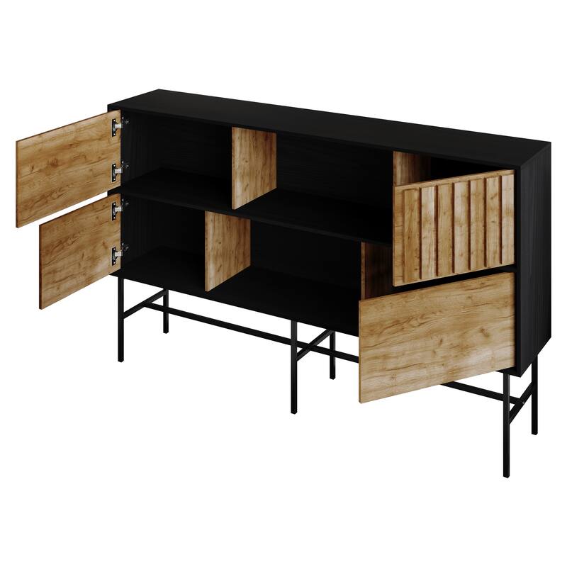 CraftPorch Modern Wooden TV Stand Console