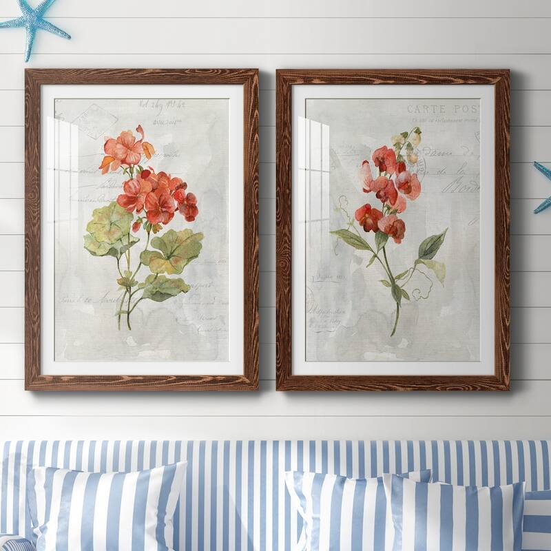 Linen Geranium-Premium Framed Print - Ready to Hang