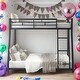 preview thumbnail 2 of 7, Twin Over Full Metal Floor Bunk Bed,Durable Steel Frame for Home