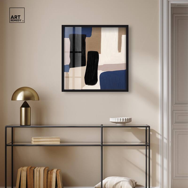 Blue Quietude I Shadowbox by Art Remedy