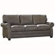 preview thumbnail 5 of 12, Vernon Top Grain Leather Upholstered Nailhead Trim Sleeper Sofa