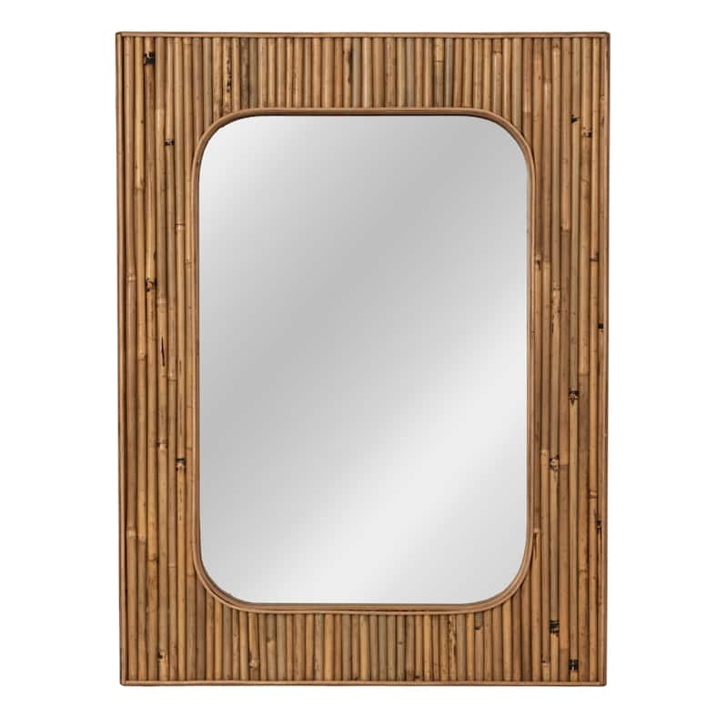 Rattan Framed Wall Mirror