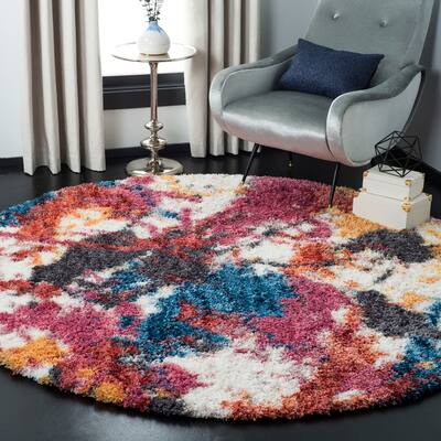 SAFAVIEH Gypsy Shag Lakeshia Abstract 2-inch Thick Rug
