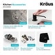preview thumbnail 21 of 45, Kraus 3-in-1 Set Undermount Kitchen Sink, Pulldown Faucet, Dispenser
