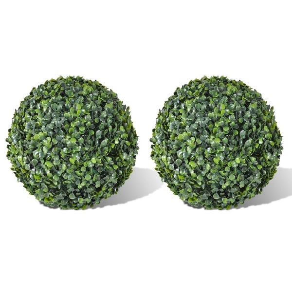 vidaXL Boxwood Ball Artificial Leaf Topiary Ball 10.6" 2 pcs