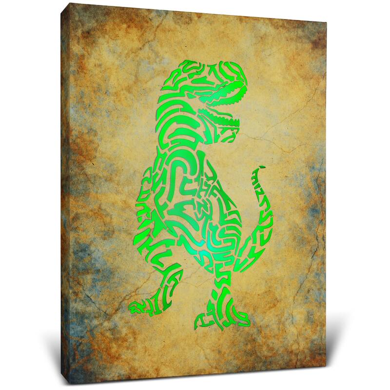 CoTa Global T-Rex Dinosaur Light Up LED Wall Art - Changing Color LED - 15.75Lx11.9Wx1H inches