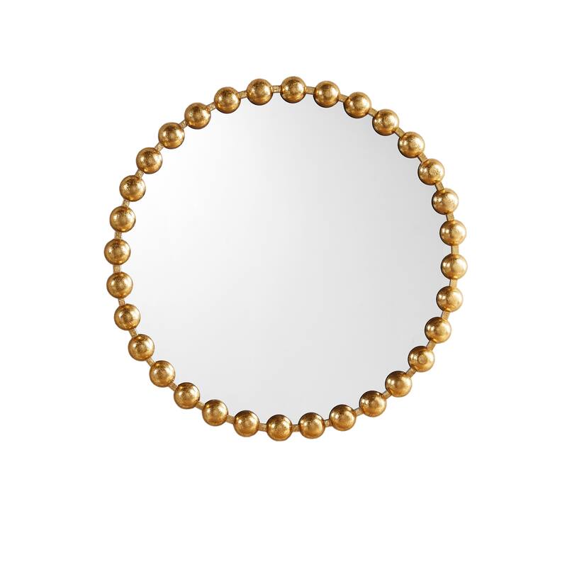 Madison Park Signature Marlowe Beaded Round Wall Mirror