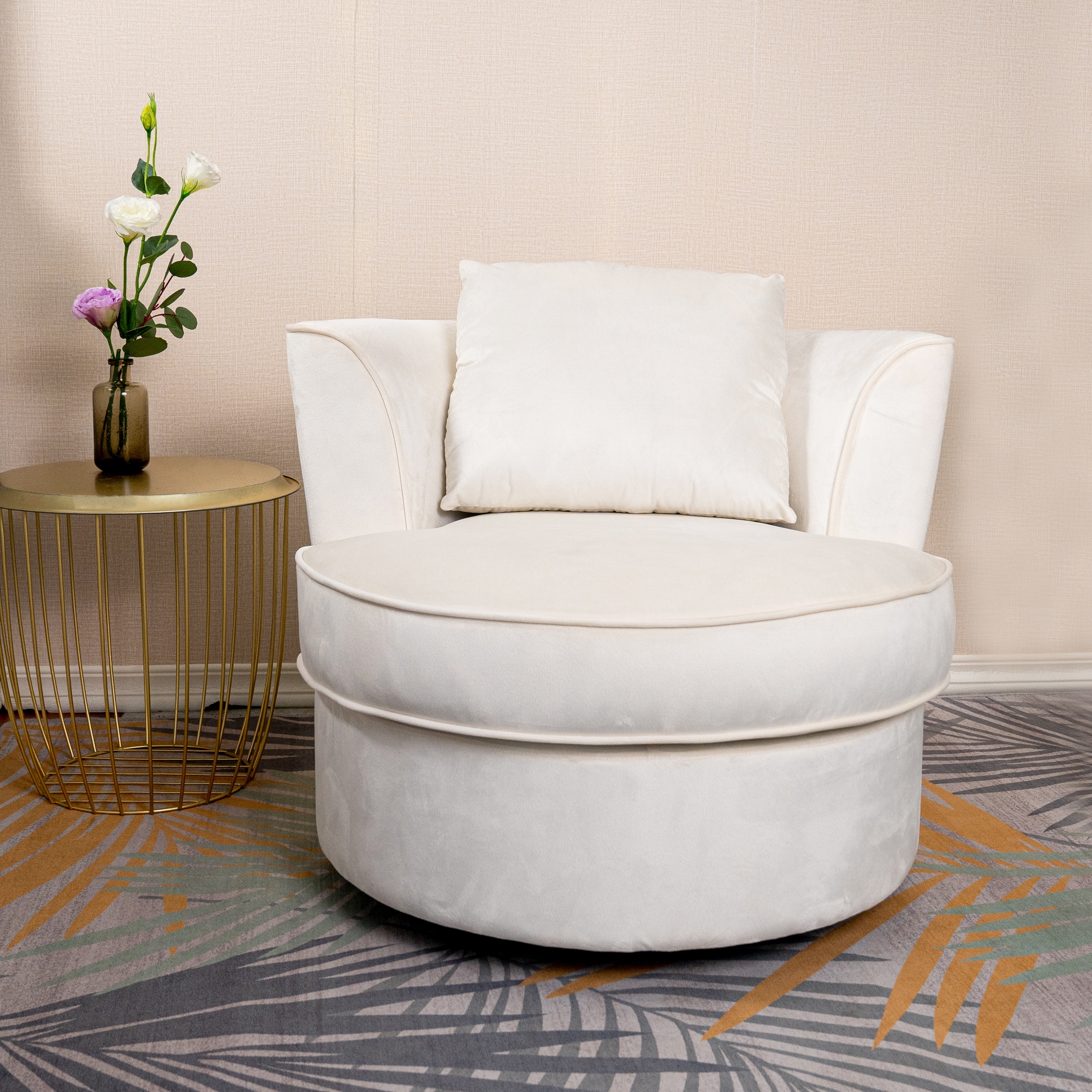 Slipcover for best sale round swivel chair