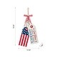 preview thumbnail 18 of 58, Glitzhome 24"H Wooden Valentine's St. Patrick's Americana Doorknob Hanging Decor