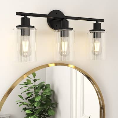All-In-One 3-Light Bathroom Vanity Light Set