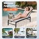 preview thumbnail 59 of 73, Pellebant Outdoor Patio Adjustable Chaise Lounge Chairs