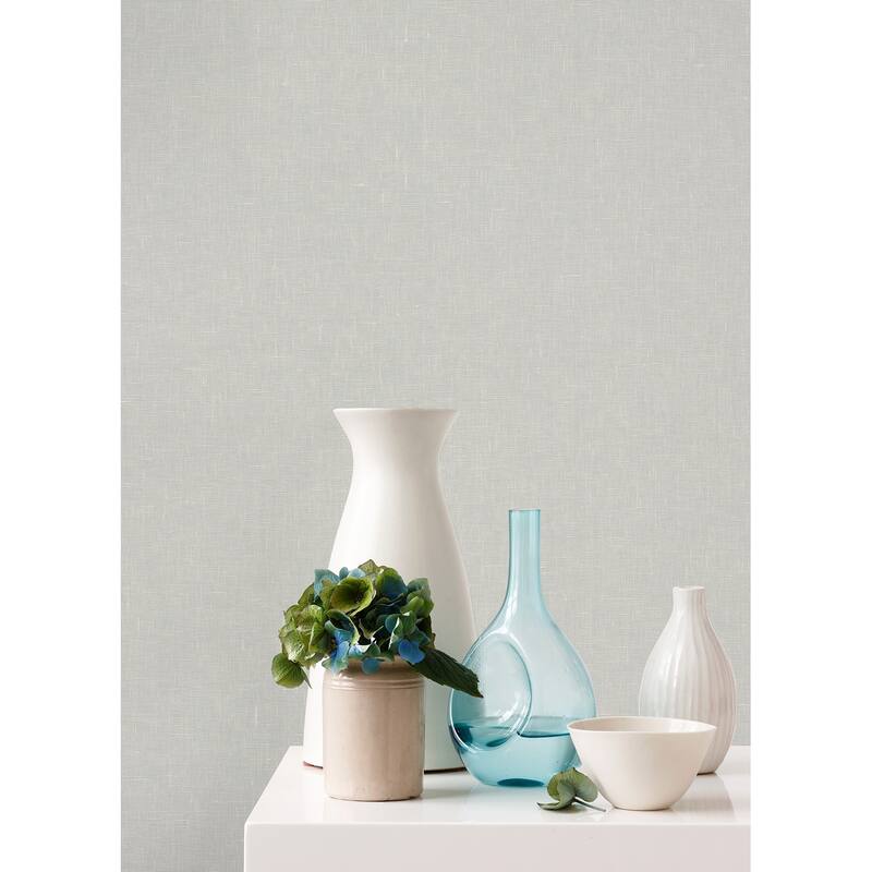 A-Street Prints Sakiya Slate Sisal Grasscloth Wallpaper