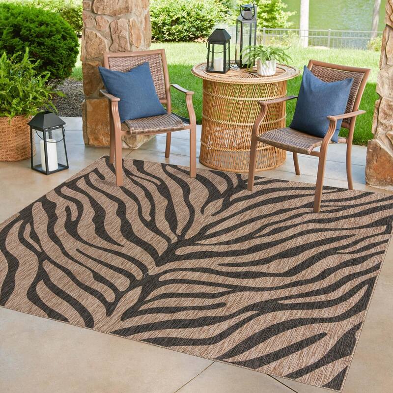 Outdoor Gallery Collection Area Rug - Natural - 10' Square