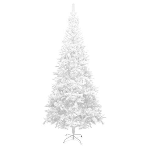 vidaXL Artificial Christmas Tree L 8 ft White