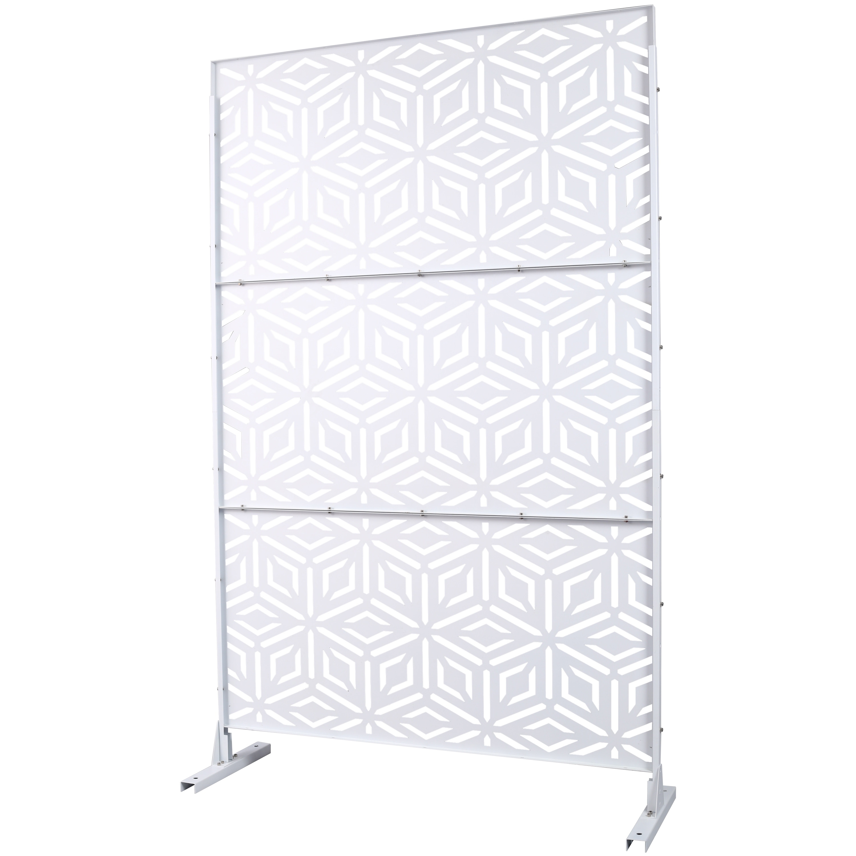 Outdoor & Indoor Privacy Screen Metal Privacy Screen 76" H×48" W