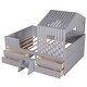 preview thumbnail 7 of 15, Full Size House Low Loft Bed with 4 Storage Drawers, Sturdy Pine Wood Bedframe with Full-Length Guardrails for Kids Bedroom