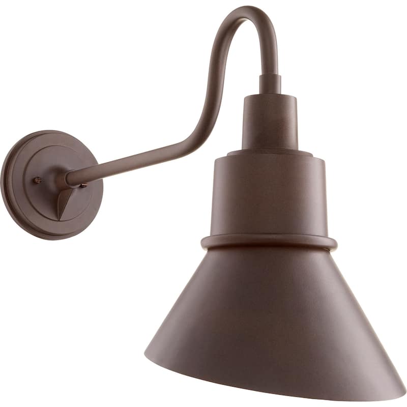 Quorum International Torrey Single Light 18-1/4" Tall Outdoor Wall - Oiled Bronze