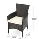 preview thumbnail 4 of 23, Christopher Knight Home 3-Piece Outdoor Wicker Chat Set with Cushions - N/A