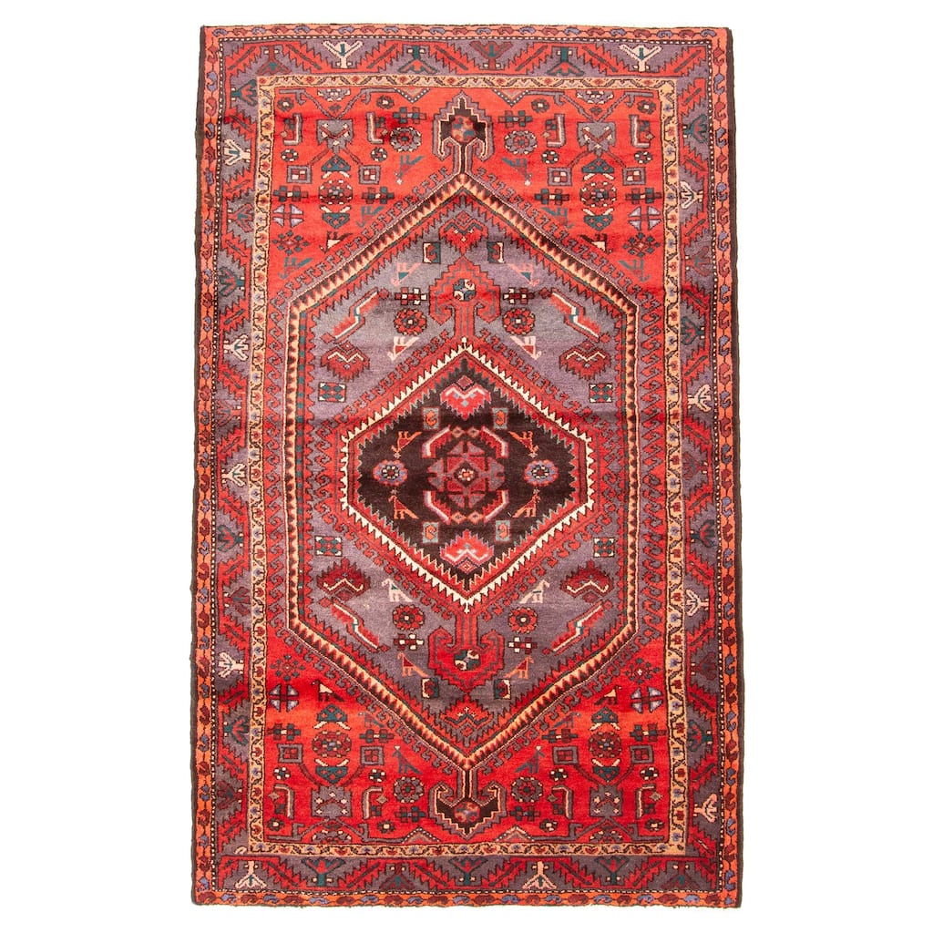 ECARPETGALLERY Hand-knotted Andelz Grey Wool Rug - 4'6 x 7'3