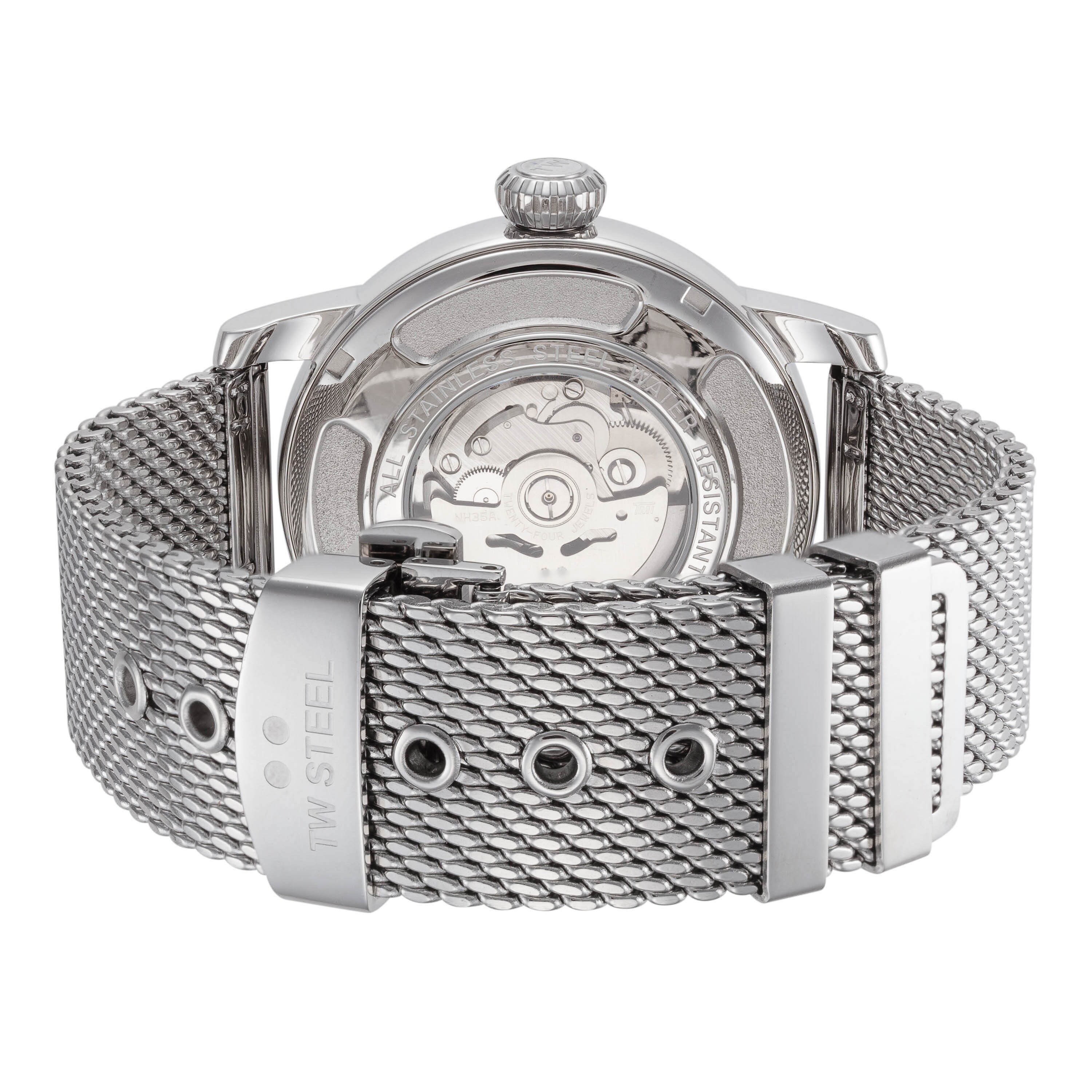 TW Steel Men's Maverick 48mm Automatic Watch TWS-MB6 - Silver - N