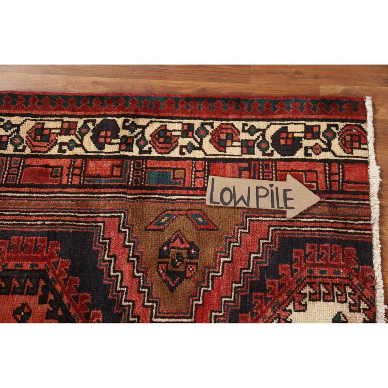 Hand Knotted Oriental 100% Wool Carpet Traditional Geometric Brown Ardebil Area Rug - 6' 9'' X 3' 9''