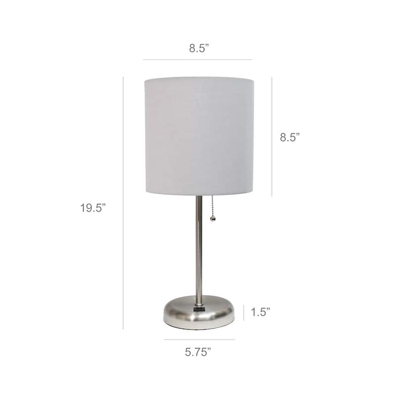 Simple Designs 19.5" Desk Lamp with Feit LED Bulb Included - 19.50