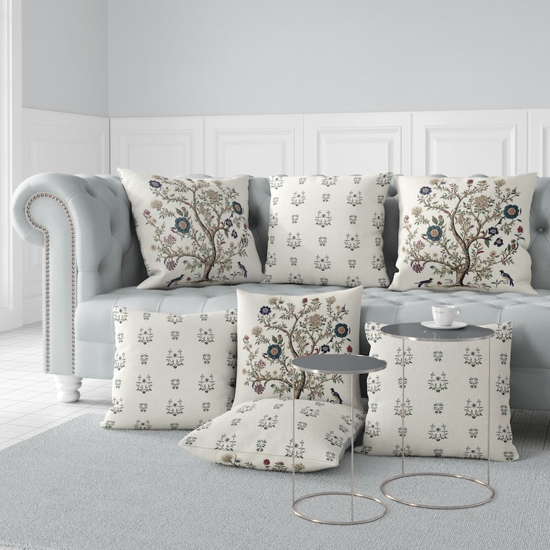 Amrita Sen Evergreen Elegance Indoor Outdoor Pillow with Zip