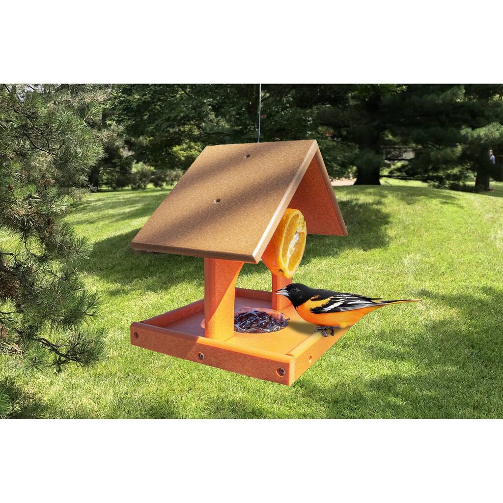 OUTDOOR LEISURE PRODUCTS Model GM27CO Single Oriole Feeder Made of High Density Poly Resin