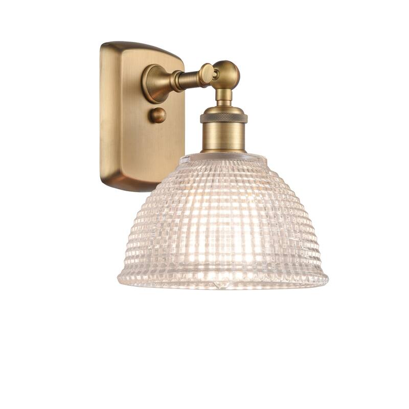 Innovations Lighting Arietta 10" Tall Bathroom Sconce - Brushed Brass / Clear