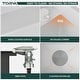 preview thumbnail 6 of 6, TORVA RV Kitchen Sink, 15 x 18 x 7 Inch Undermount Bar Sink Single Bowl Sink with Foldable Faucet Cutting Board, White