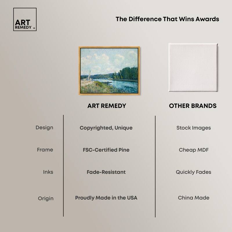 Sisley Banks of the Oise Canvas by Art Remedy