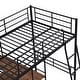 preview thumbnail 13 of 28, Modern Style Multifunctional Wood Loft Bed Frame with Built-in Desk and Shelves,Twin