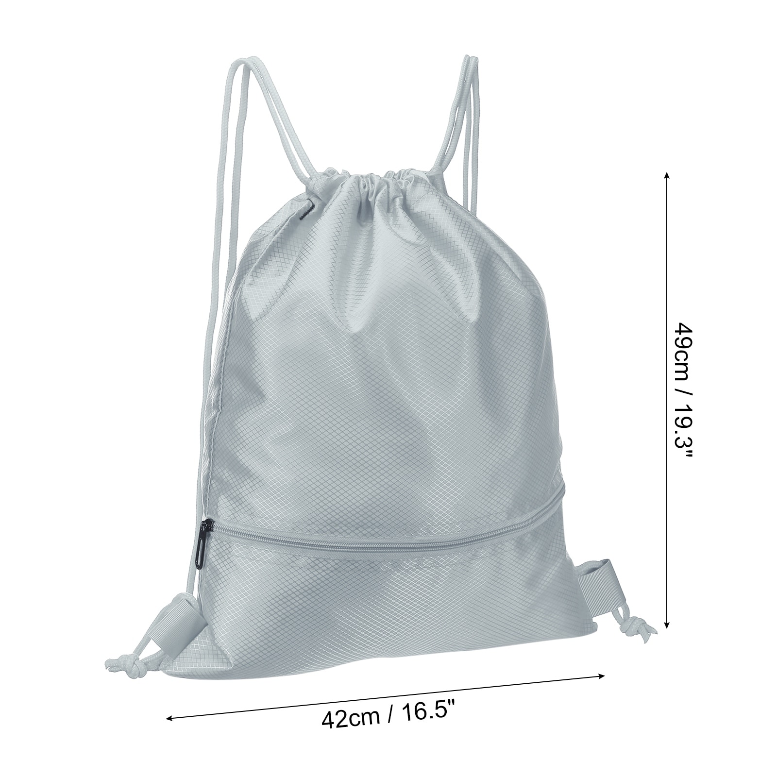 Drawstring Backpack Bag Drawstring Gym Bags with Zip Pocket