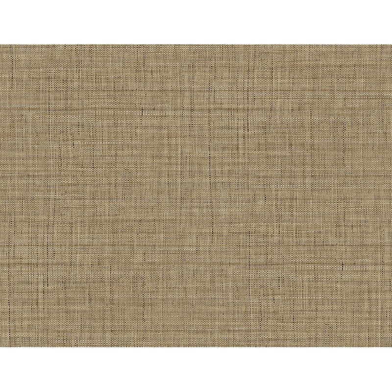 Seabrook Designs Harvest Twine Embossed Vinyl Unpasted Wallpaper - 27 in W x 27 ft. L - Brown