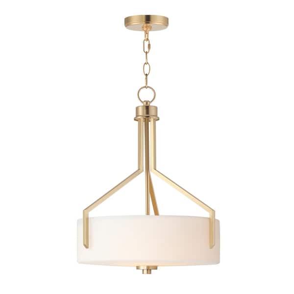 slide 2 of 7, Maxim 21287SW Dart 3 Light 17" Wide Pendant Satin Brass