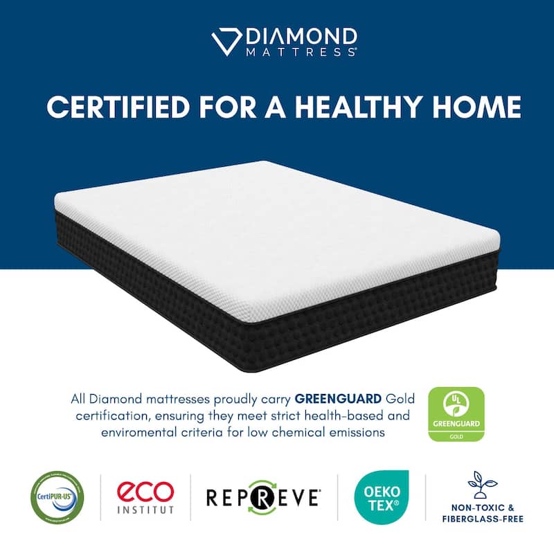 Sadie, 11-inch, Cooling Gel Memory Foam Hybrid Mattress, CertiPUR US and Greenguard Gold Certified