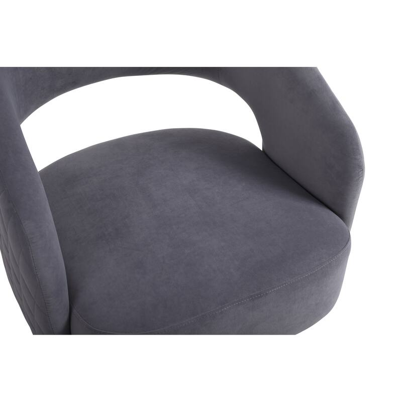 Swivel Accent Chair Armchair, Round Barrel Chair in Fabric for Living Room Bedroom