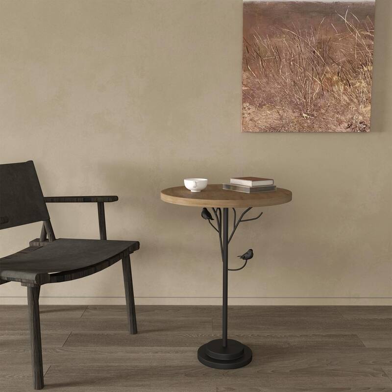 Modern Style Coffee Table Small Space Beverage Table with Metal Legs, for Living Room Bedroom, Office