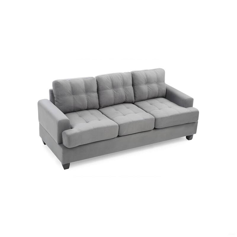 G513A-S Gray Microfiber Sofa