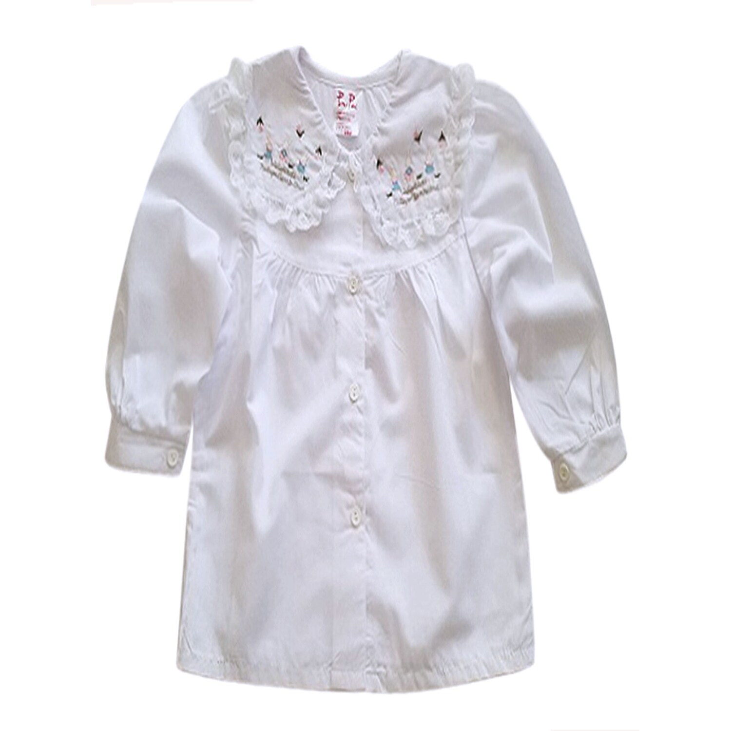baby girl white top