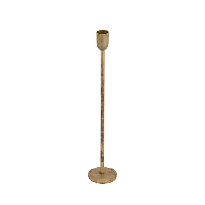 Candle Holder H 12" x Dia 2.25" Old Brass - OLD BRASS - OLD BRASS