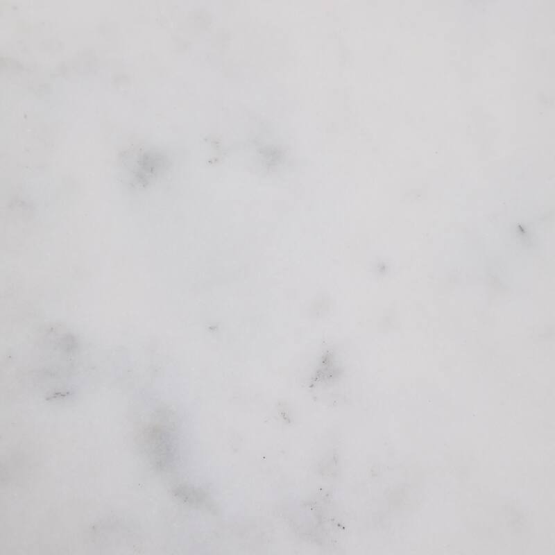 Marble Top Wood Criss-Cross Base End Table - White, 20 in. - 16" x 16" x 19.75"