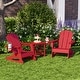 preview thumbnail 26 of 58, Laguna Kids Outdoor Poly Adirondack Rocking Chair with Side Table 3-Piece Set