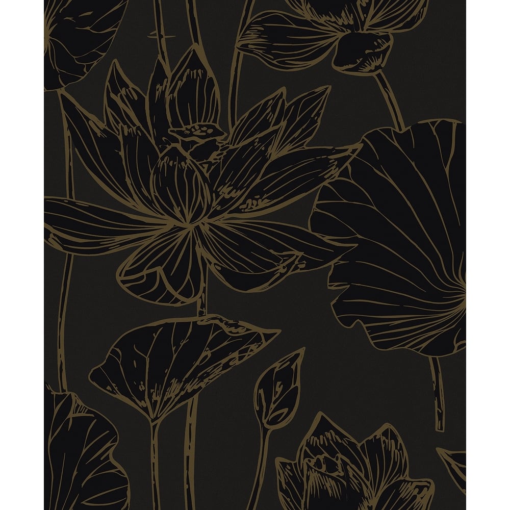 Seabrook Designs Viola Floral Non-Woven Unpasted Wallpaper