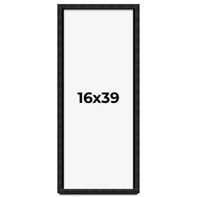 16x39 Shadow Box Black Rustic Barnwood Display Frame | 1.125 Inch