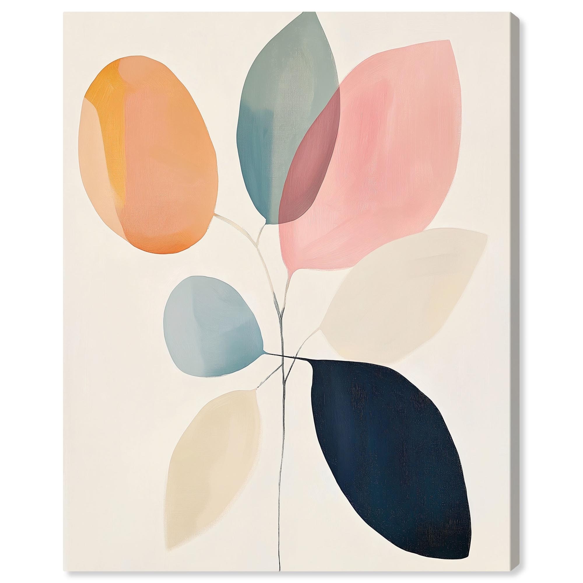 Soft Edge Foliage Canvas by Art Remedy, Gallery Wrapped